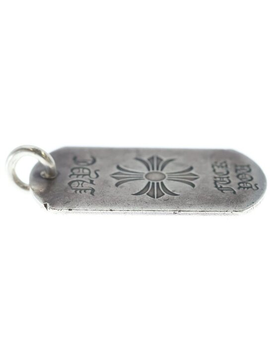 Chrome Hearts D Tag Lrg Nyc Limited You CH Plus Dog Tag Pendant Silver